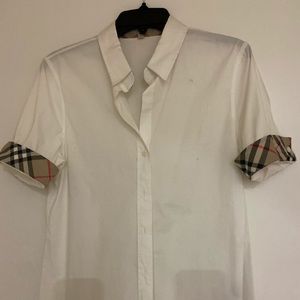 *SOLD*White Burberry shirt